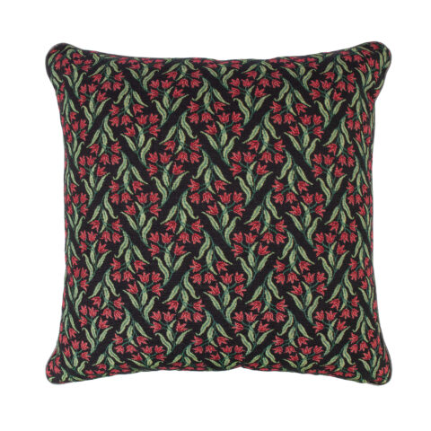 Padi HOLLY 45x45cm rullkant, folkloor tume, kangas 400 Dekoratiivpadjad Dekoratiivpadjad