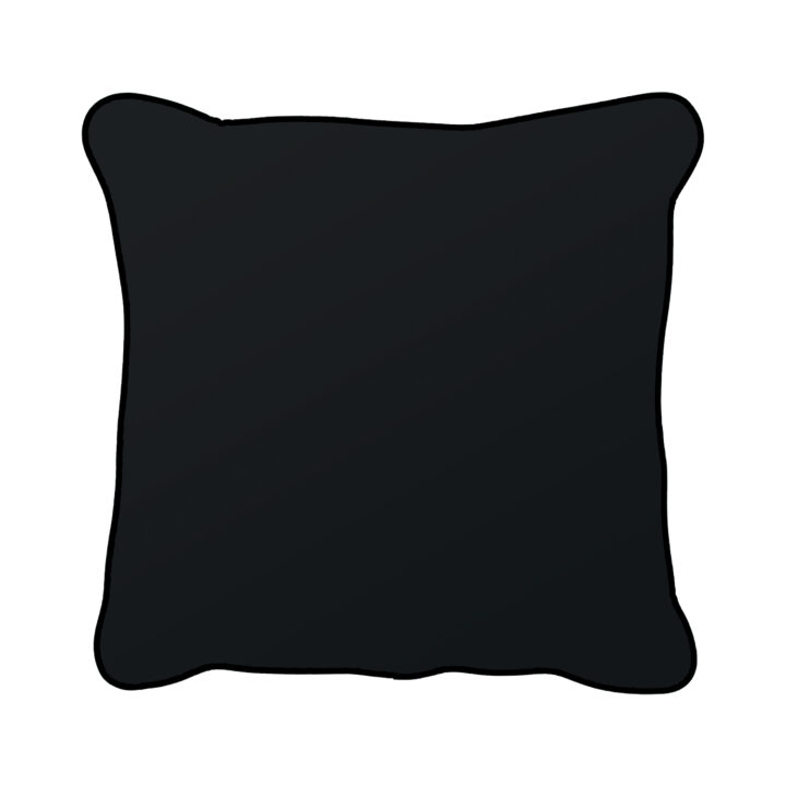Padi BLACK HOLLY 45x45cm velvet, mao muster mustal taustal Dekoratiivpadjad Dekoratiivpadjad
