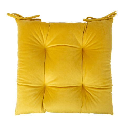 Toolipadi VELVET 2, 40x40cm, kollane, 100% polüester, kangas-828 Sisustustekstiil Toolipadjad