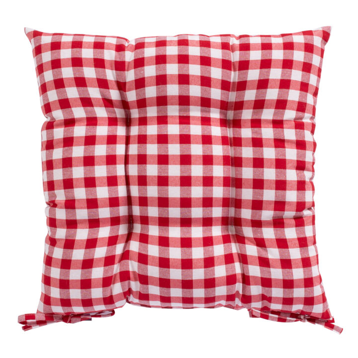 Toolipadi LONETA 40x40cm, punased ruudud Sisustustekstiil Toolipadjad