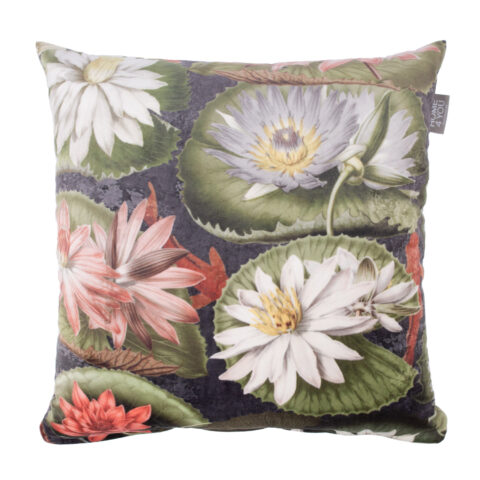 Padi HOLLY 45x45cm, valged vesiroosid Dekoratiivpadjad Dekoratiivpadjad
