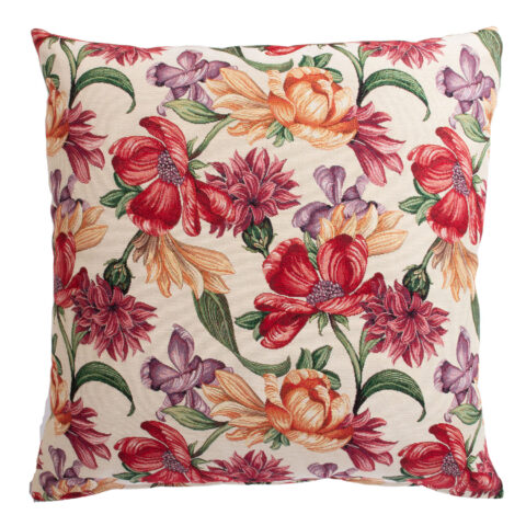Padi HOLLY ROSE, 68x68cm, õitsvad päevad/beež, 50%puuvill, 50%polüester, kangas-329/284. Dekoratiivpadjad Dekoratiivpadjad