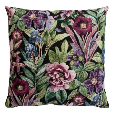 Padi HOLLY ROSE, 68x68cm, õitsvad ööd/must, 50%puuvill, 50%polüester, kangas-330/289 Dekoratiivpadjad Dekoratiivpadjad