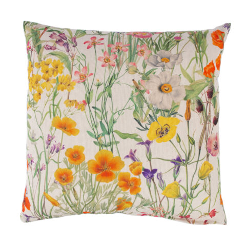 Padi HOLLY 45x45cm lukuga, metsikute lillede põld, 100% puuvill, kangas 344 Dekoratiivpadjad Dekoratiivpadjad