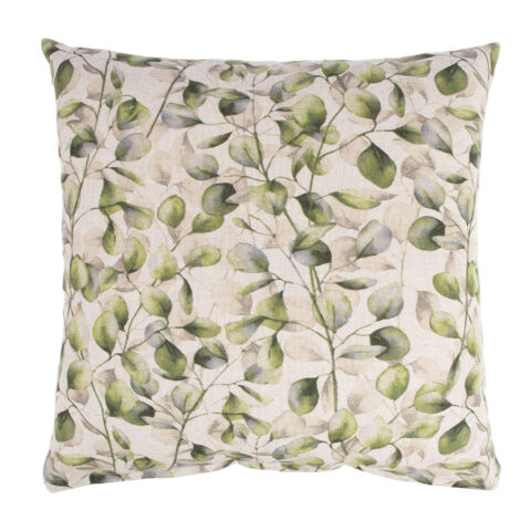 Padi HOLLY 45x45cm lukuga, papli lehed, kangas 80% puuvill, 20% polüester, kangas 352 Dekoratiivpadjad Dekoratiivpadjad