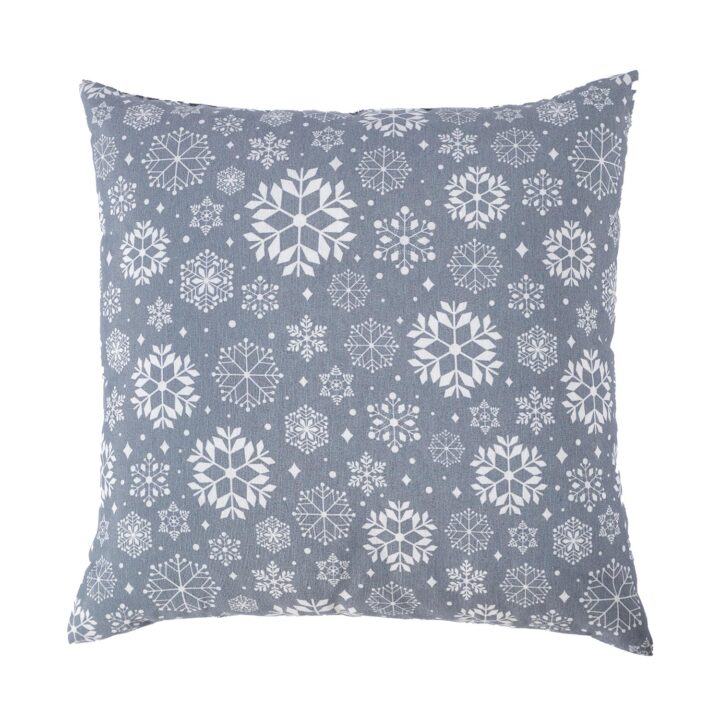 Padi WINTER FLOWERS, 45x45cm, lumehelbed, 50%polüester, 50%puuvill, kangas 384 Dekoratiivpadjad Dekoratiivpadjad