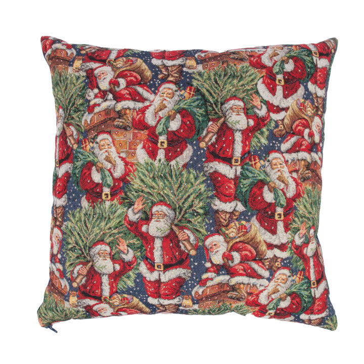 Padi HOLLY 45x45cm lukuga, jõuluvanad, kangas 50% puuvill, 50% polüester, kangas 398/389 Dekoratiivpadjad Dekoratiivpadjad