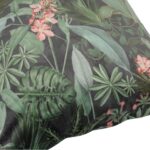 Padi HOLLY 45x45cm, lukuga, troopilised taimed velvet, 100% polüester, kangas 416 Dekoratiivpadjad Dekoratiivpadjad