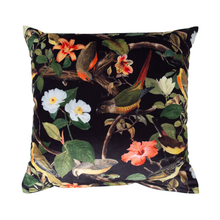 Padi HOLLY 45x45cm, linnud ja lilled Dekoratiivpadjad Dekoratiivpadjad