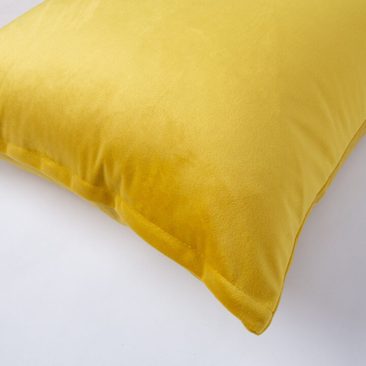 Padi VELVET 2, 45x45cm, kollane, 100% polüester, kangas-828 Dekoratiivpadjad Dekoratiivpadjad