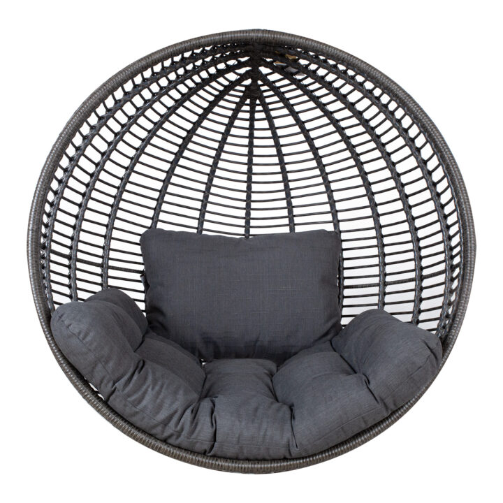 Ripptooli padi CLOBE tumehall, iste 64x106cm, seljapadi 64x42cm, 100% polüester Tekstiiltooted aeda Toolipadjad ja lamamistoolikatt