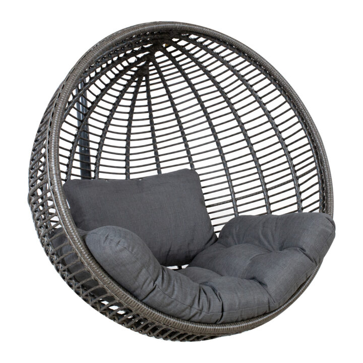Ripptooli padi CLOBE tumehall, iste 64x106cm, seljapadi 64x42cm, 100% polüester Tekstiiltooted aeda Toolipadjad ja lamamistoolikatt