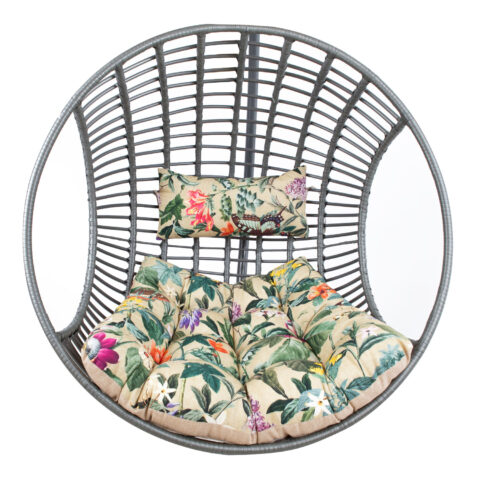 Ripptooli padi COCO AMAZONIA 95/65x75x15cm, beež lilleline Kiigepadjad ja kiigekatused Kiigepadjad ja kiigekatused