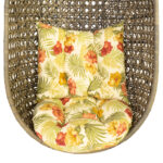 Ripptooli padi CORA kollane D70x14cm, 65x52cm, polüester Kiigepadjad ja kiigekatused Kiigepadjad ja kiigekatused