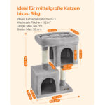 Kassipuu 49x32x74cm Kasside kraapimis- ja ronimispuud