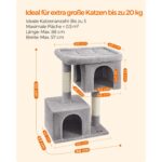 Kassipuu 68x48x101cm, helehall Kasside kraapimis- ja ronimispuud