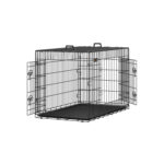 Koerapuur 122×74.5×80.5cm, must Transportkorvid ja puurid koertele