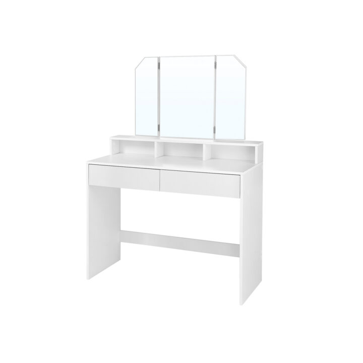 Tualettlaud 100x40x142cm, valge Meigilauad