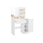 Tualettlaud 80x40x132cm, valge Meigilauad