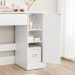 Tualettlaud 80x40x132cm, valge Meigilauad