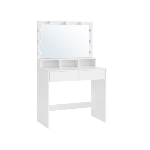 Tualettlaud 80x40x140cm, valge Meigilauad