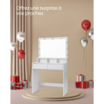 Tualettlaud 80x40x140cm, valge Meigilauad Tualettlaud 80x40x140cm, valge Meigilauad
