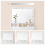 Tualettlaud 80x40x140cm, valge Meigilauad Tualettlaud 80x40x140cm, valge Meigilauad
