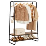 Riidenagi 100x45x160cm, must Riidestanged ja nagid