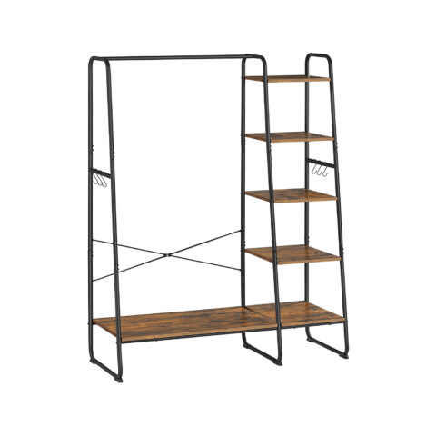 Riidenagid 120x45x160cm, must Riidestanged ja nagid