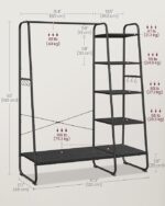Riidenagid 120x45x160cm Riidestanged ja nagid