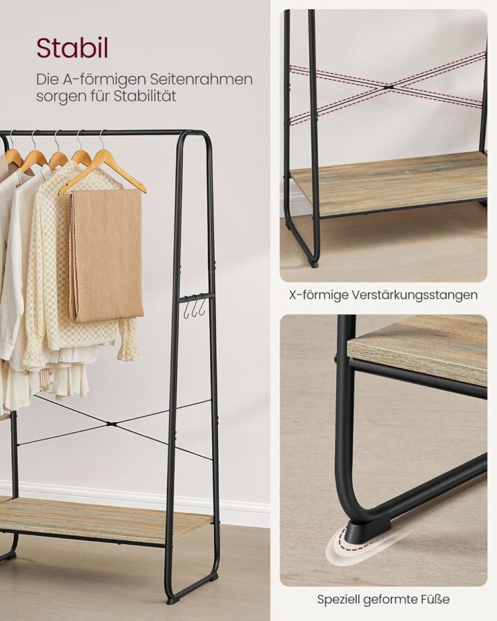 Riidenagid 120x45x160cm Riidestanged ja nagid