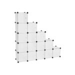Plastikust kapp 153x31x153cm, white,wu Riiulid