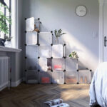 Plastikust kapp 153x31x153cm, white,wu Riiulid