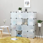 Plastikust kapp 153x31x153cm, white,wu Riiulid