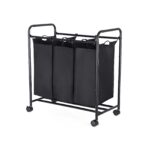 Pesukorv 77x41x81.5cm, must Pesukorvid ja hoiukastid