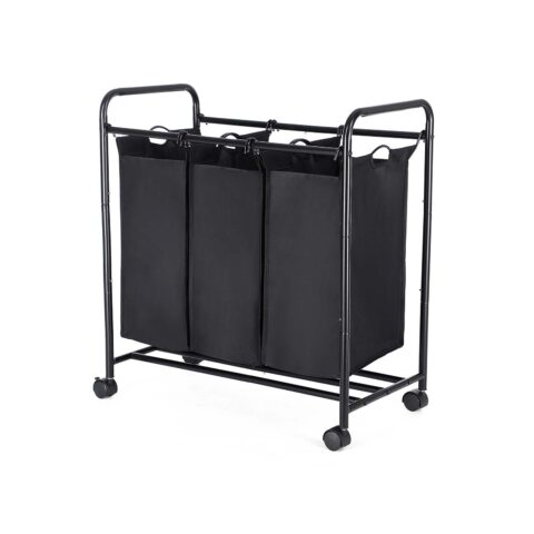 Pesukorv 77x41x81.5cm, must Pesukorvid ja hoiukastid