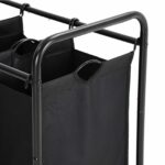 Pesukorv 77x41x81.5cm, must Pesukorvid ja hoiukastid