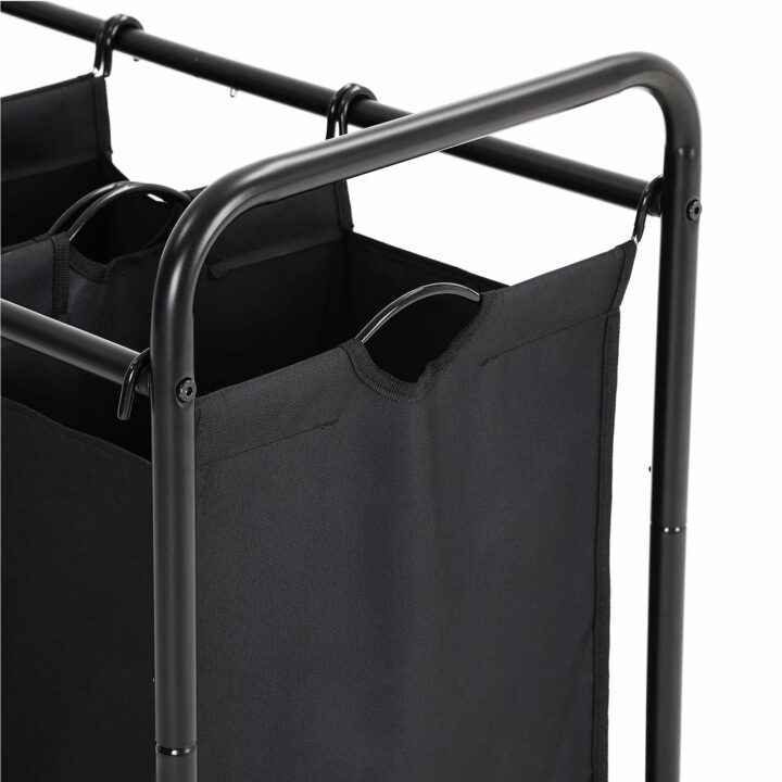 Pesukorv 77x41x81.5cm, must Pesukorvid ja hoiukastid