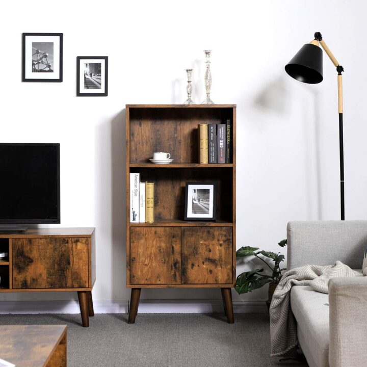 Raamatukapp 60x30x120cm, antiik Raamaturiiulid