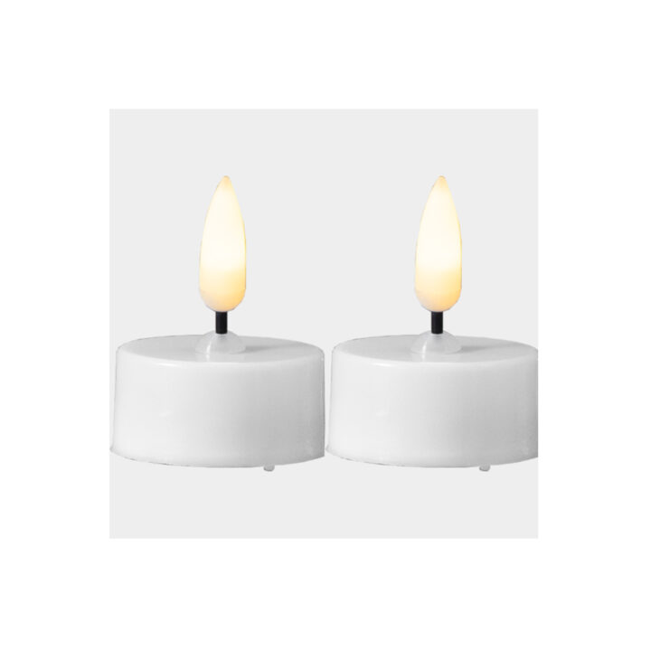 LED-teeküünlad FLAMME 2tk, D3.8xH5cm, valge, taimer 6H Jõulukaunistused Jõulukaunistused