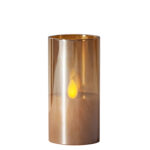 LED-küünal TWINKLE D5xH10cm, klaasis, amber, taimer 6h Elektriküünlad Advendiküünlad
