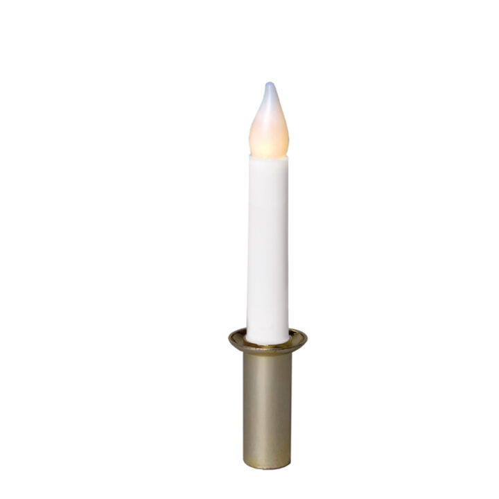 LED-küünal SANTA LUCIA H17cm, valge/ kuldne Advendiküünlad Advendiküünlad