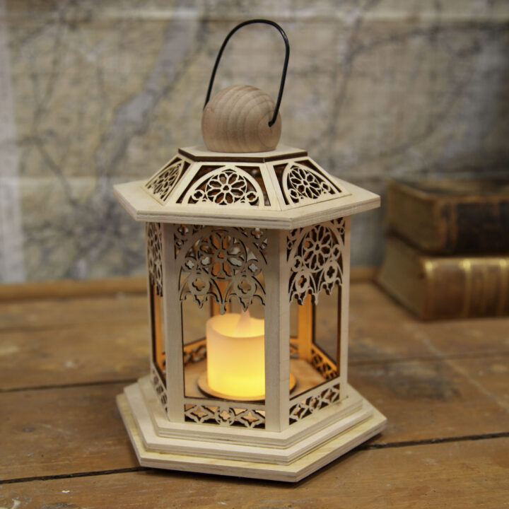 Latern LACE LED H20cm, taimer Jõulukaunistused Jõulukaunistused