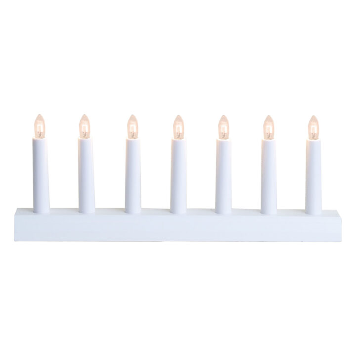 Advendiküünal IDA H15cm, valge Jõulud Jõulukaunistused