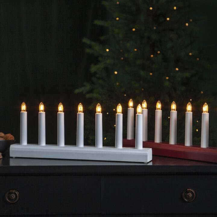 Advendiküünal IDA H15cm, valge Jõulud Jõulukaunistused