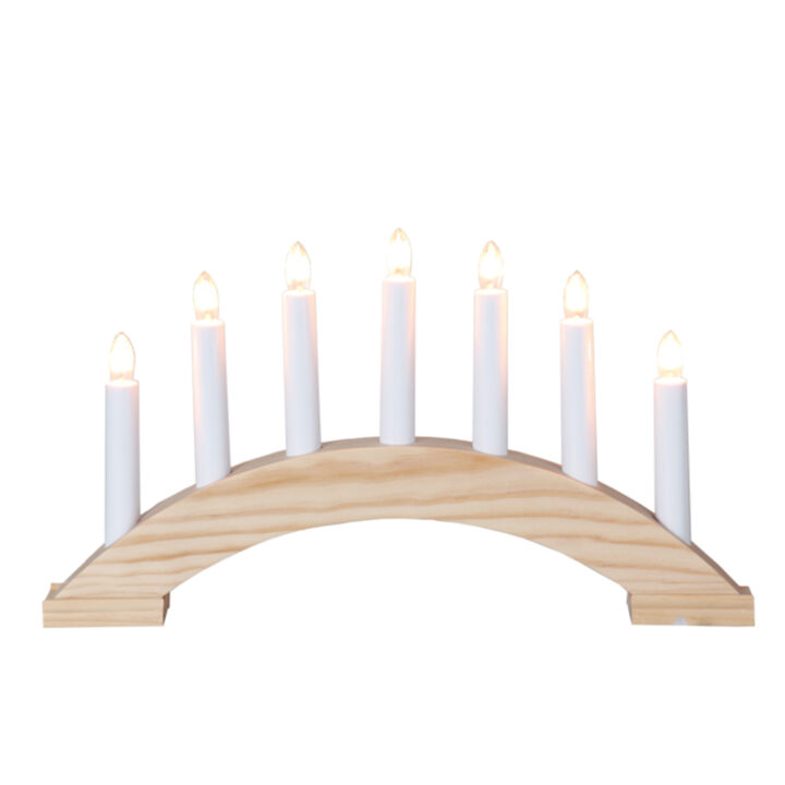 Advendiküünal BEA 7-ne, 39xH22cm, naturaalne puit Elektriküünlad Elektriküünlad