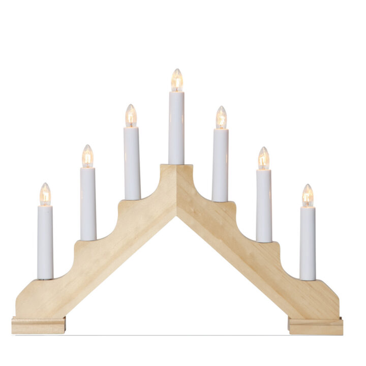 Advendiküünal ADA 7-ne, 37xH30cm, naturaalne puit, kolmnurk Elektriküünlad Elektriküünlad