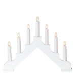Advendiküünal ADA 7-ne, 37xH30cm, valge puit, kolmnurk Elektriküünlad Elektriküünlad