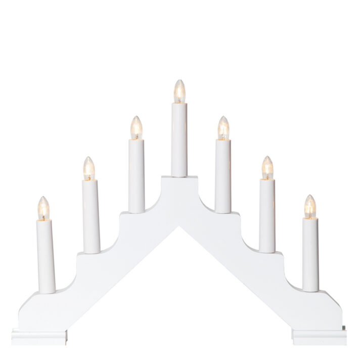Advendiküünal ADA 7-ne, 37xH30cm, valge puit, kolmnurk Elektriküünlad Elektriküünlad