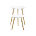 Abilaud 45x45x50cm  35x35x35cm, valge, puidu värvi Abilauad